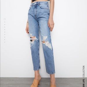 Zara mom jeans